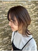 ナチュラル マッシュウルフ ミディアム