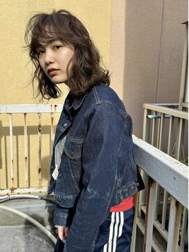 レター(LETTER) パーマ/アッシュベージュ