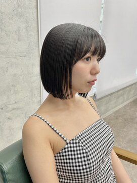 リミットバイアフィナー 大宮店(limit by Afinar) 黒上ボブ/切りっぱなしボブ/ボブ