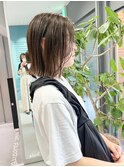 顔まわりレイヤーボブ×透明感カラーA40