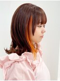 【松戸 藤原】ミディアムレイヤーイヤリングカラー