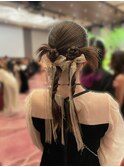 ヘアアレンジパーティー用赤羽スタイリング