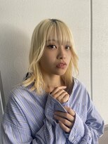 ニューヨークニューヨーク イオンスタイル東淀川店(NYNY)&nbsp;ハイトーンブロンドヘア×顔周りレイヤー