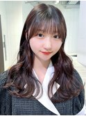 フェミニンロングメルティカラーマロンベージュ_9522