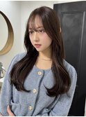 桑名グレージュベージュカラー顔まわりレイヤーカット髪質改善