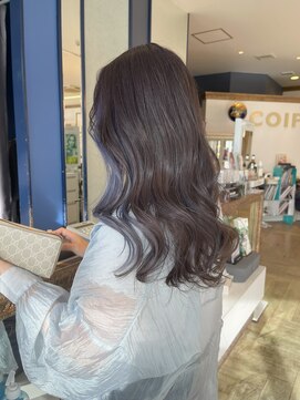 コワファースト 大分(COIFF1RST) グレージュカラーにブルージュのインナーカラー