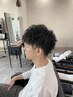 《メンズパーマ+カット》