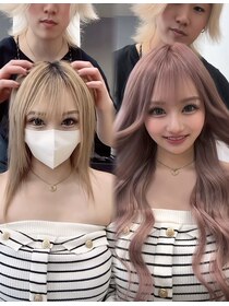 ラピス 福岡天神店(Lapis) eggモデルネオン/ピンクブラウン/ハイトーン/シールエクステ