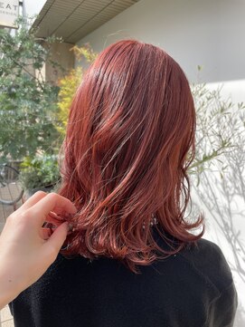 トリート 千葉店(TREAT) 夏髪×コーラルオレンジ