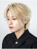韓国センターパートコンマバングフェザーパーマニュアンスパーマ