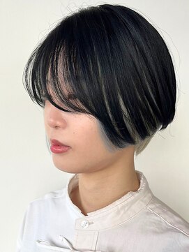 イーストハムアール(EAST HAM r) ショート/デザインカラー/インナーカラー/ホワイト