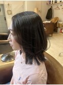 #ミディアムヘア#レイヤーカット#縮毛矯正