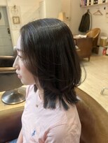 タヒエ(tahie)&nbsp;#ミディアムヘア#レイヤーカット#縮毛矯正