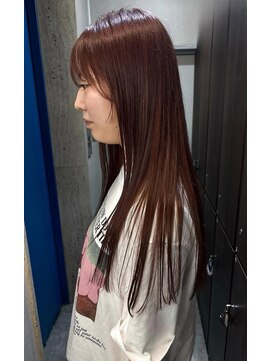 オーパスバイアンブルリュクス 池袋(Opus by ambleluxe) ボルドーカラー/ロング/艶髪