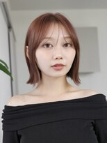 オーラ オモテサンドウ(Aura omotesando)&nbsp;ピンクブラウン×外ハネボブ