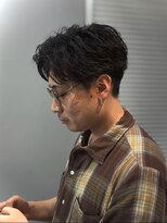 ガオプロデュースバイレボ(gao produced by revo)&nbsp;フェザーパーマ/ニュアンスパーマ/センターパート/刈り上げ