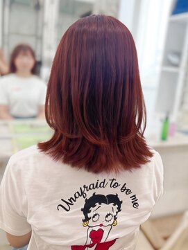 【Lufeli】いとうりお　オレンジブラウン/くびれ/レイヤーボブ