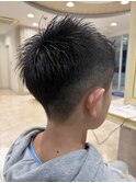キッズカットフェードマッシュショート子供小学生男の子メンズ