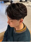 フェザーパーマニュアンスパーマセンターパートmen's