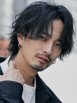 フィフス 神南(fifth) メンズミディアムウルフスパイラルシャドウパーマセンターパート