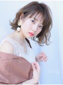 ラフなカールでこなれ感を☆ウェーブボブ