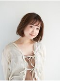 着物/クールショート/ピンクベージュ/ボブルフ/シルバーカラー