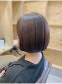 【ミニボブ】 ナチュラルブラウン 30代40代