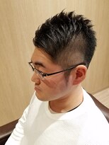 ライール ザ バーバー(Lair the barber)&nbsp;黒髪ツーブロック＆ライン