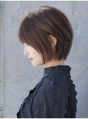 前髪あり大人ショートボブ20代30代40代【AIN.表参道】川原大地