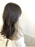 アッシュグレージュ　インナーカラー