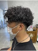 ツーブロック/メンズマッシュ/波巻きスパイラルパーマ
