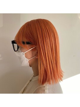 美容室 アイディー i-dee オレンジカラー