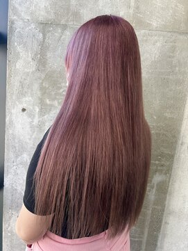 ガルボ ヘアー(garbo hair) #高知 #美容室 #くすみカラー #ピンク #パープル #10代 #20代