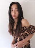 顔まわりレイヤーロング