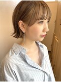 大人可愛い20代30代40代ナチュラルショートボブ前下がり