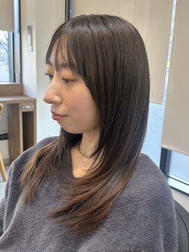 アトリエコア(Atelier Coa) 髪質改善トリートメントミルクティーベージュカラーくびれヘア