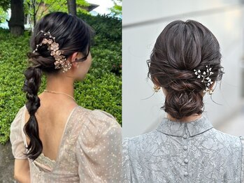 マイクローゼット(my closet)の写真/【渋谷駅徒歩3分】お呼ばれヘアセットから、ちょっとしたお出かけの時のアレンジまで素敵な日をお手伝い*
