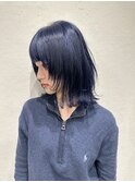 【ブリーチ１回】ショートウルフで作るブルーカラー