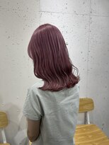 アジールヘア 北千住駅西口店(agir hair)&nbsp;ピンクベージュカラー ピンクカラー ピンクベージュ 北千住