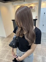 ペレ 栄店(PELE)&nbsp;前髪/アンブレラカラー/こなれミディ/イメチェン/ウェーブパーマ