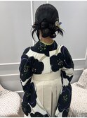 卒業式　袴着付　袴ヘアセット 【銀座】福田