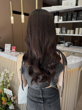 スーリール 小倉店(Sourire) 大人ガーリーミディアムロング☆大人気グレージュ☆20代30代