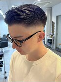 爽やか七三フェード