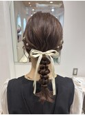 大宮/マロンベージュ/あみおろし/結婚式アレンジ/韓国