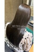 艶髪オリーブグレージュ×髪質改善METEOカラー