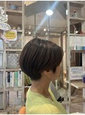 イメチェン/ピンクベージュ/アンブレラカラー/前髪/摂津本山