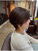 ひし形ショートボブ