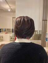 アシャ ヘアー ソリューション 神戸店(asha hair solution) ミルクティーブロンド/ダークブルー/デジタルパーマ/摂津本山