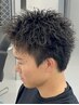 【中野指名限定】スパイキーショート×ピンパーマ ¥7500