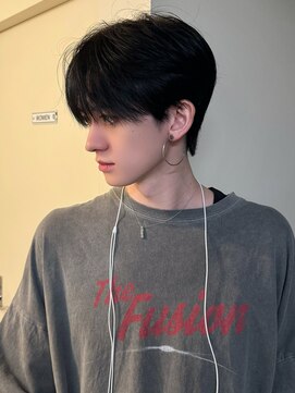 ノラ シブヤ(NORA) 韓国マッシュシースルーマッシュセンターパートダウンパーマ